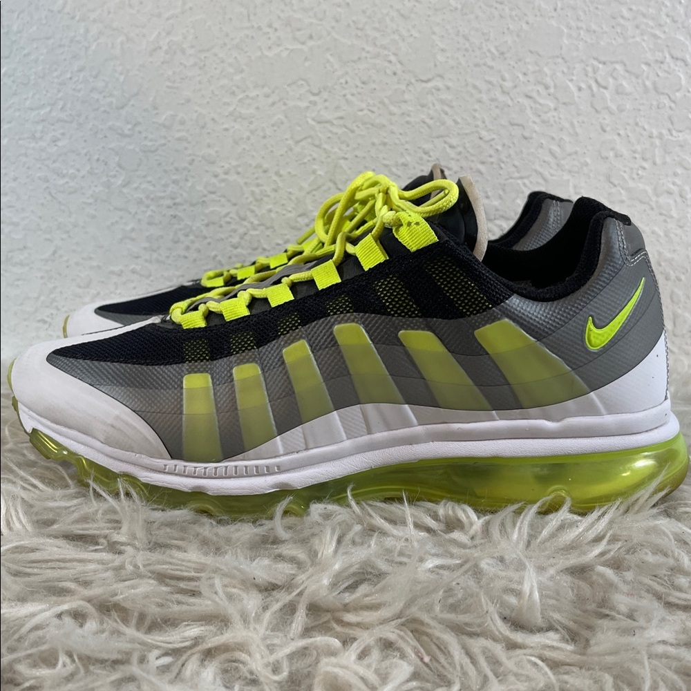 Nike Air Max ‘95 Men’s Size 11.5 White/Black/Volt/Silver 511307-010 Sneakers - Picture 7 of 11